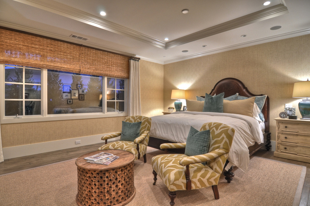 This is an example of a traditional bedroom in Orange County.