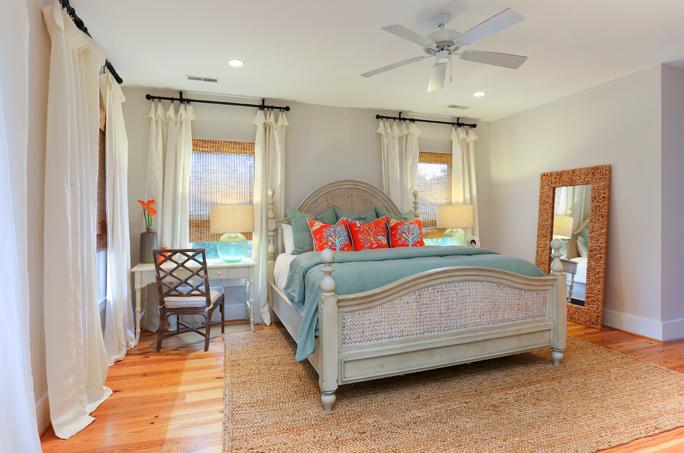 Example of a beach style bedroom design in San Francisco
