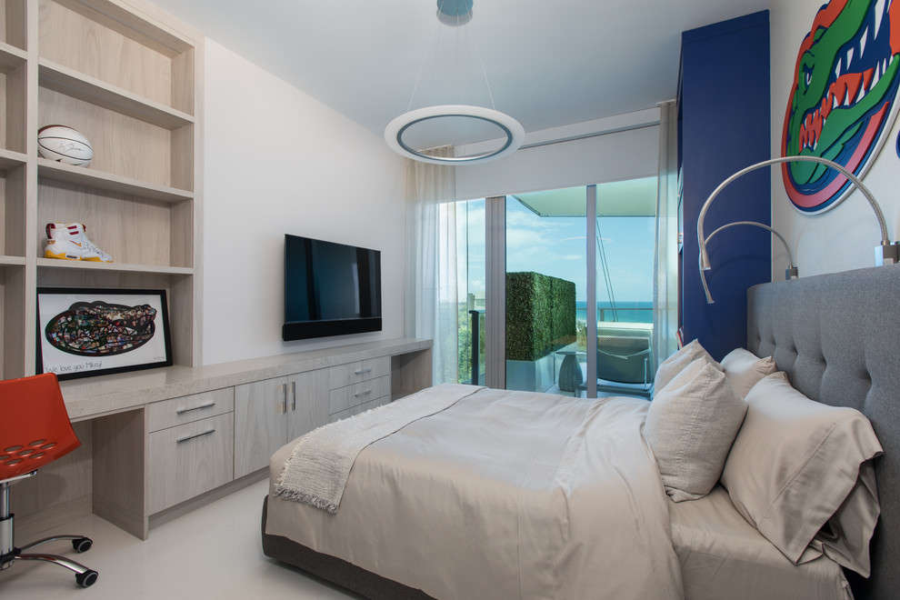 Kleines Modernes Gästezimmer in Miami
