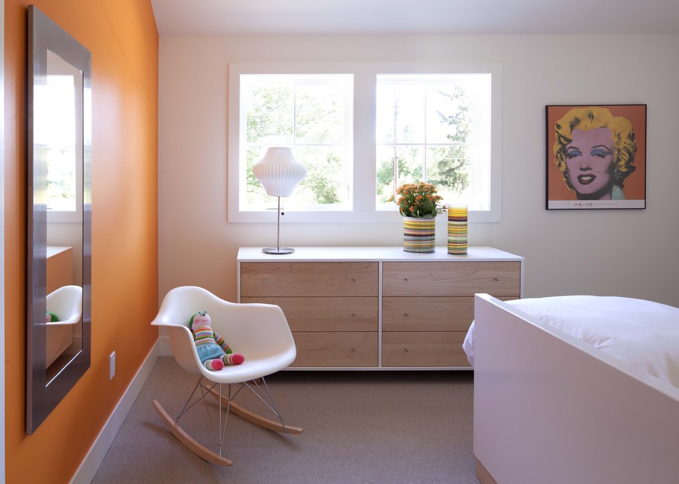 Bedroom - contemporary bedroom idea in Minneapolis