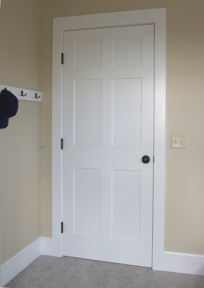 Kids Bedroom Door - 6 Panel White Painted Wood - Farmhouse - Cleveland ...