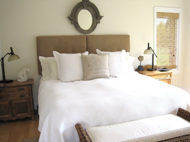 King Upholstered Headboard Two Pieces Wall Mounted - Contemporary - Bedroom  - Vancouver - by Wall Huggers | Houzz IE