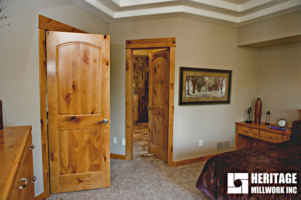 Knotty Alder Interior Doors Modern Bedroom Minneapolis by