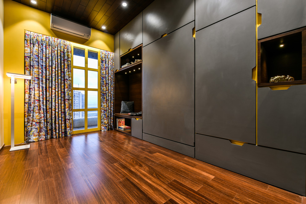 Krishna Nilaya Contemporary Bedroom Mumbai by Open Atelier