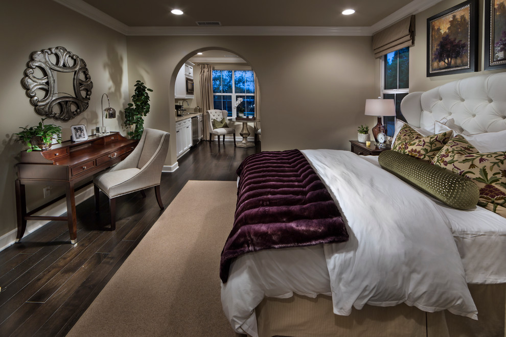 This is an example of a mediterranean bedroom in Orange County.