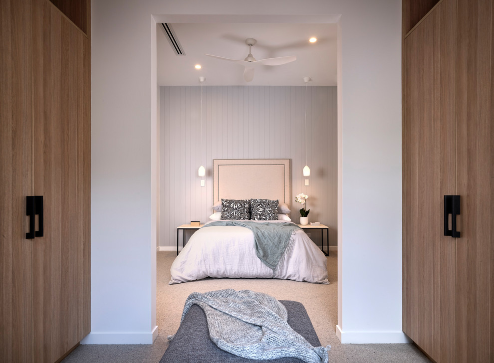 Inspiration for a contemporary bedroom in Brisbane.