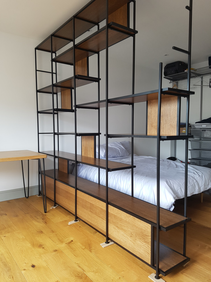 Ladderax style shelving London Contemporary Bedroom London by
