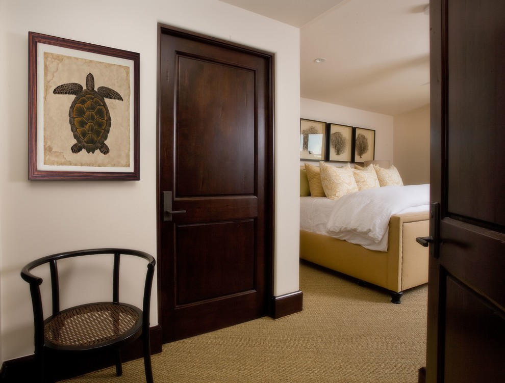 Bedroom - mediterranean bedroom idea in Orange County