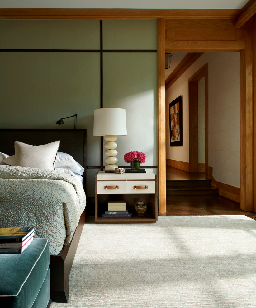 Inspiration for a contemporary bedroom remodel in Chicago