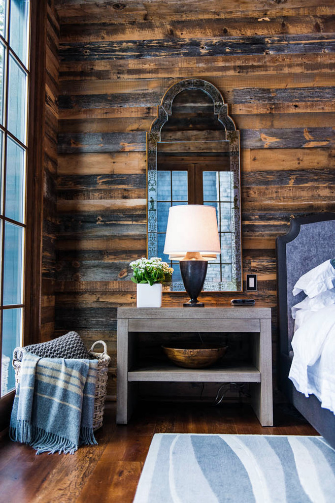 Inspiration for a rustic bedroom remodel in Toronto