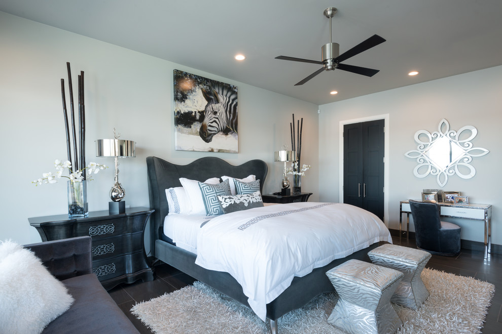 Example of a trendy bedroom design in Austin