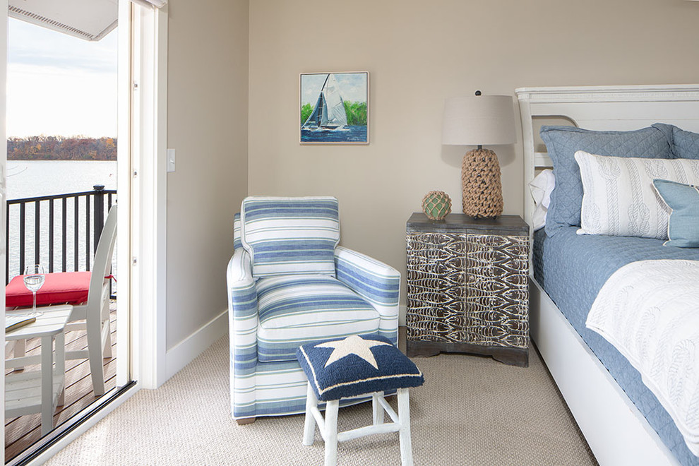 Inspiration for a coastal bedroom in Minneapolis.