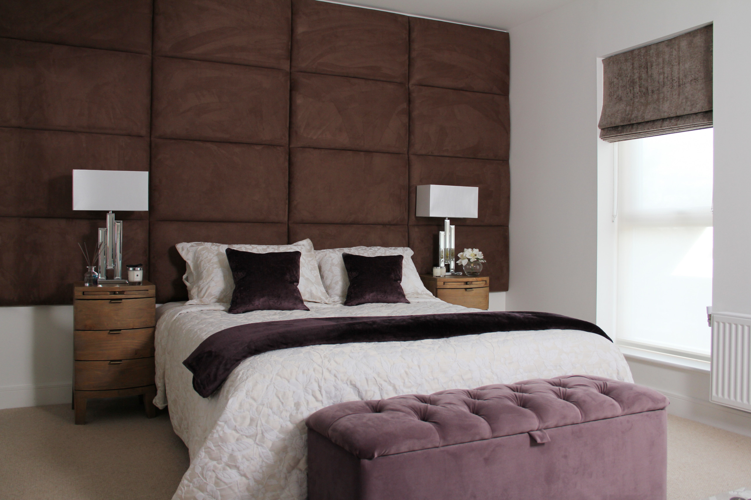 Large Padded Headboard - Mediterranean - Bedroom - Hertfordshire - by  Fishpools Furniture Store & Interior Designers | Houzz