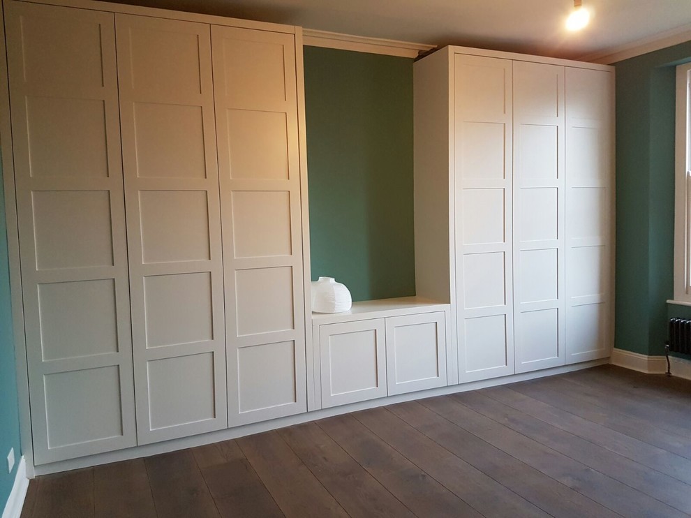 Large white fitted wardrobe Contemporary Bedroom Gloucestershire by Bath Bespoke Houzz