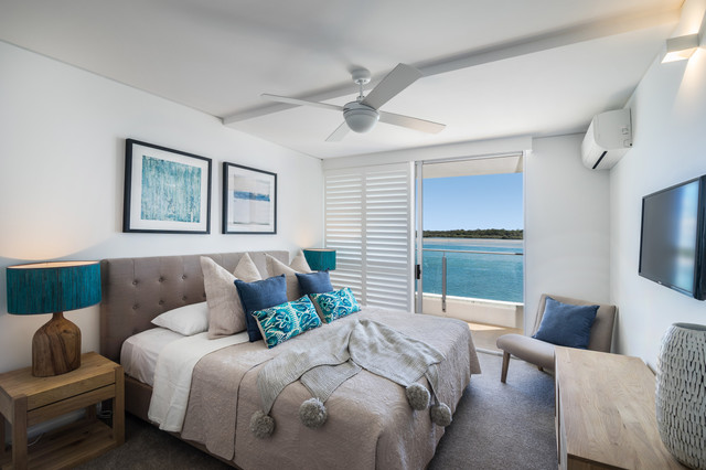 Las Rias Noosa Unit Renovation - Beach Style - Bedroom - Sunshine Coast