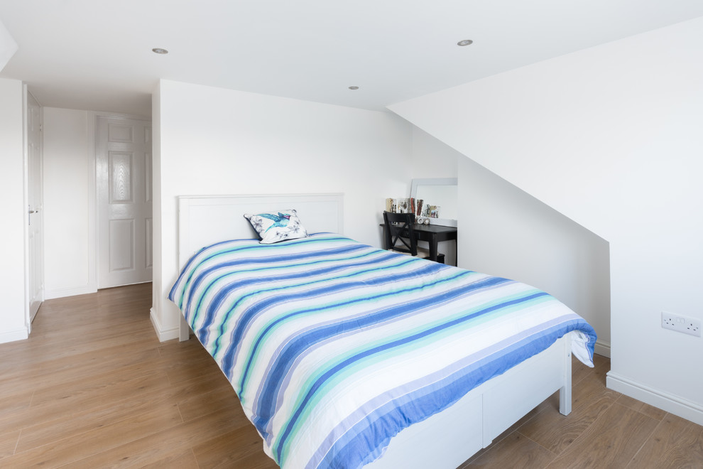 Medium sized contemporary bedroom in Glasgow.