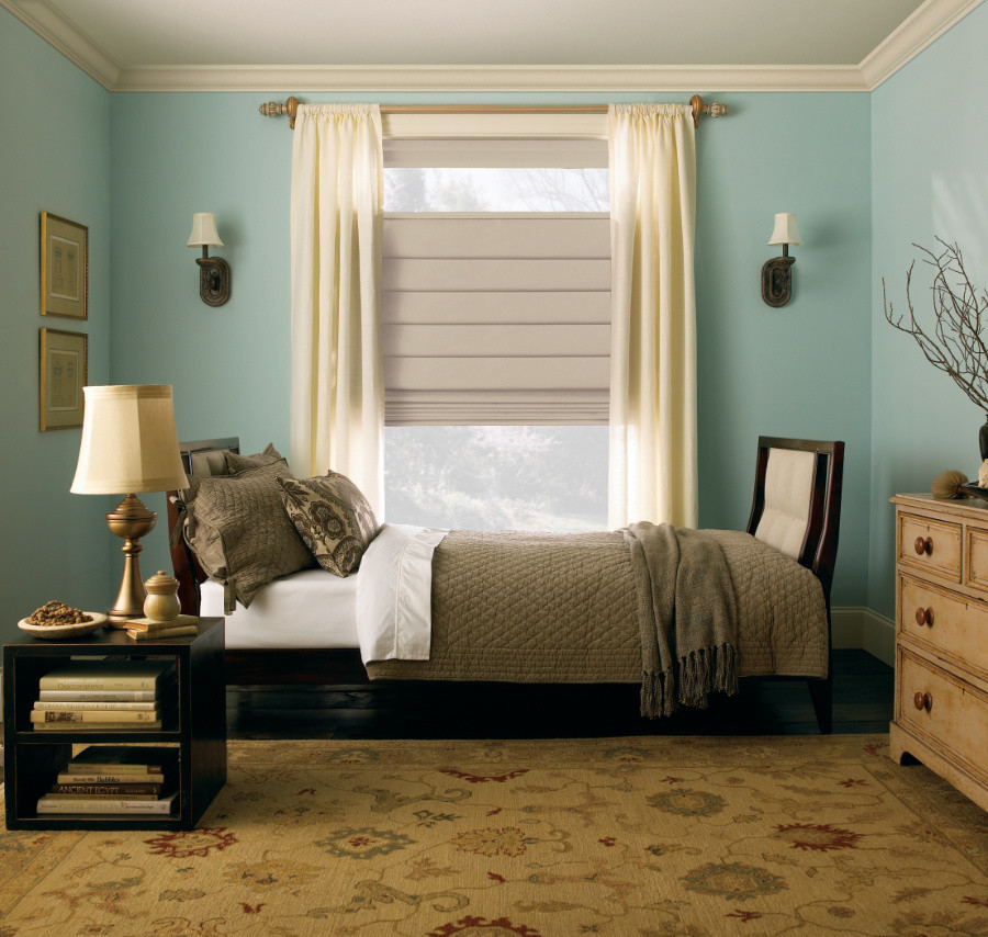 Levolor Classic Roman Shade from Traditional Bedroom