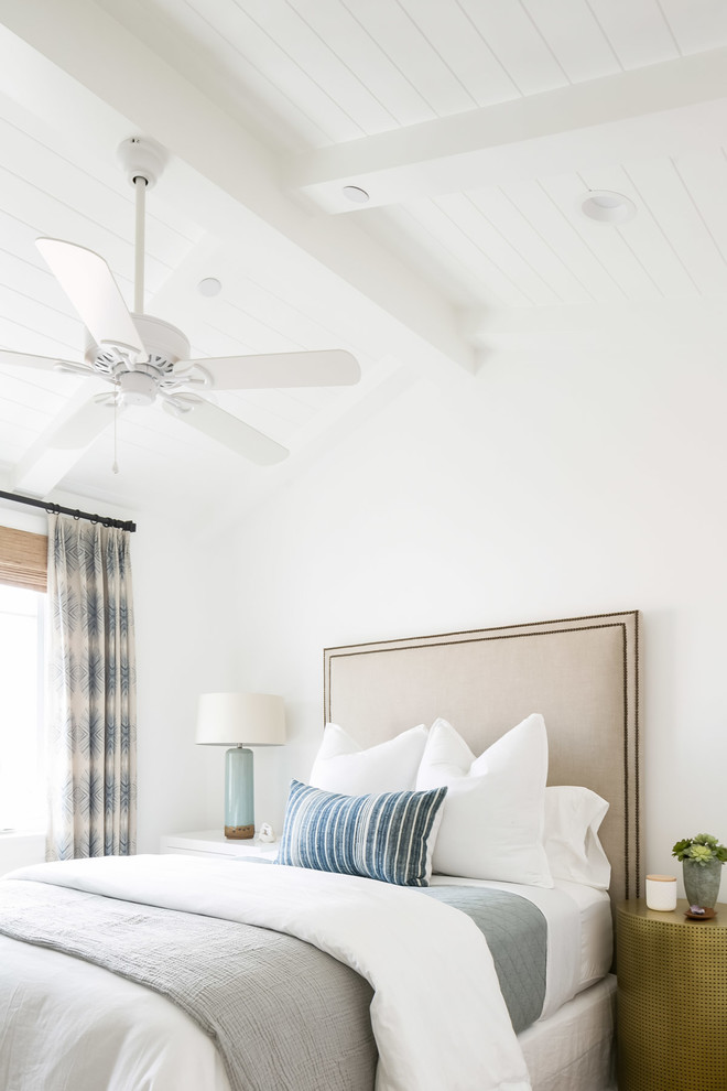 Bedroom - coastal bedroom idea in Orange County