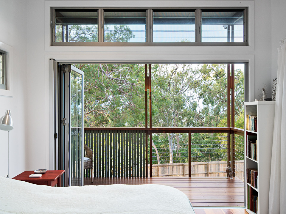 Design ideas for a world-inspired bedroom in Brisbane.