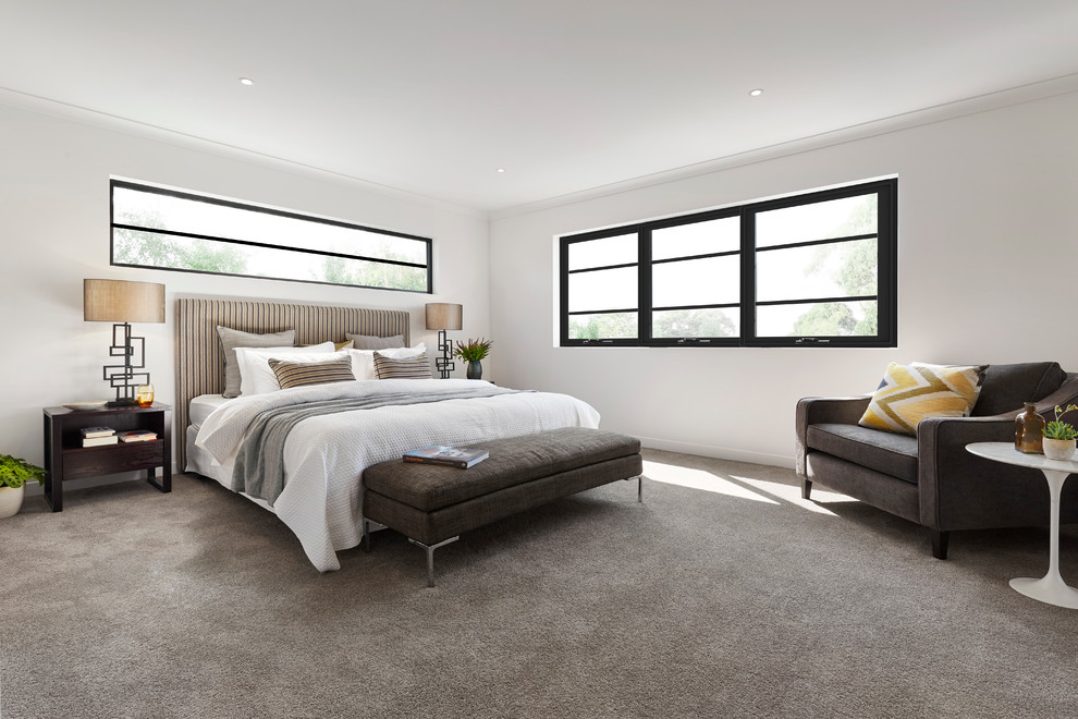 Modernes Schlafzimmer in Melbourne