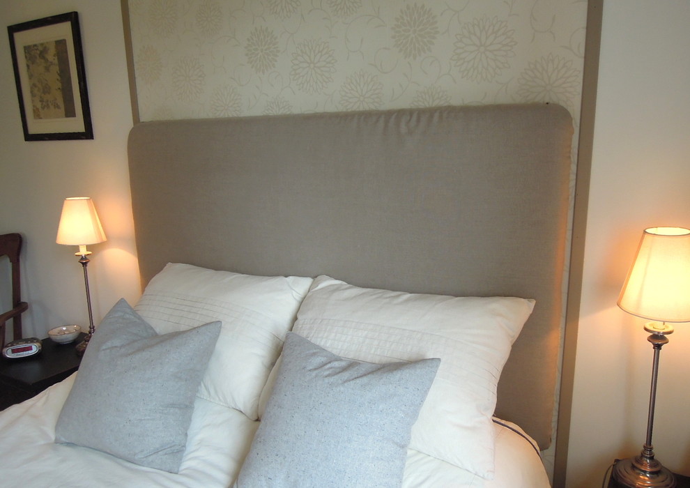 Linen Headboard - Contemporary - Bedroom - Vancouver - by NikkiDesigns ...