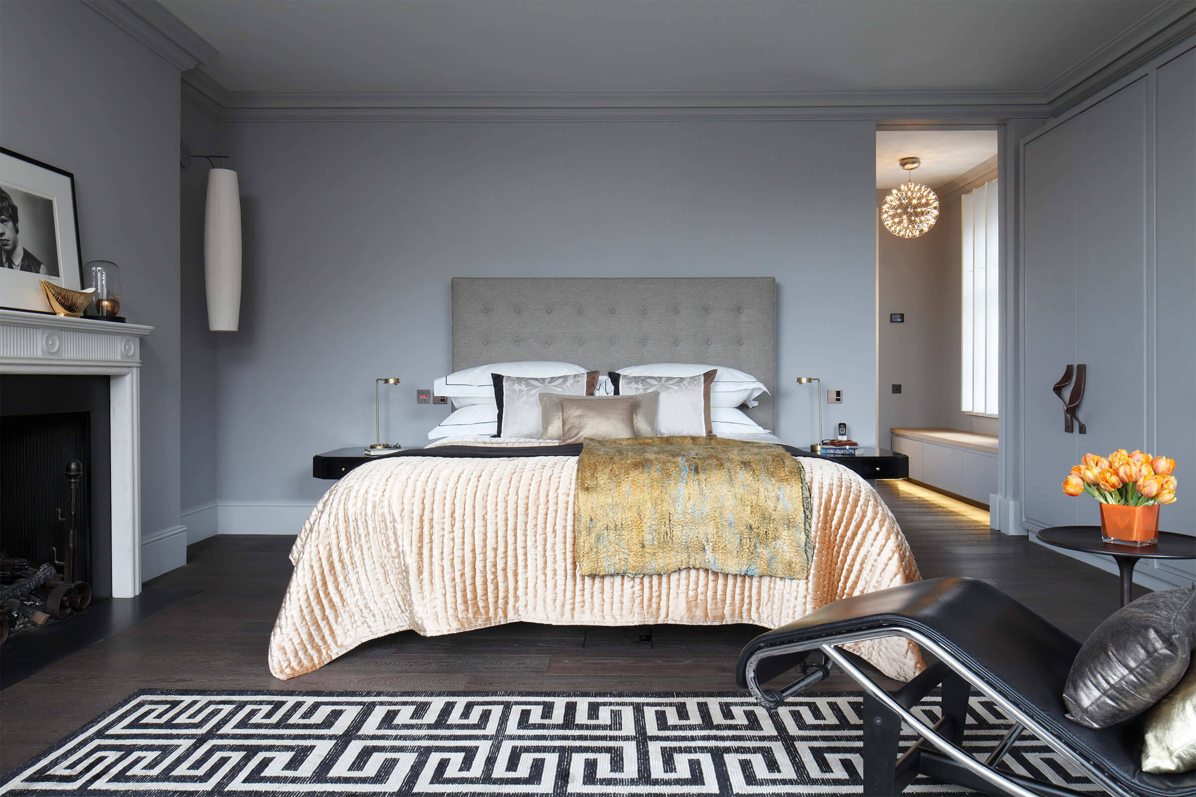 Grey And Gold Bedroom Photos Ideas Houzz