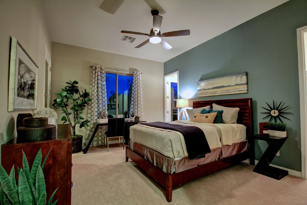 Transitional bedroom photo in Phoenix