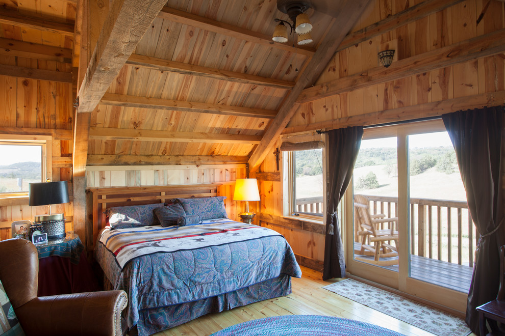 Loft Living in a Nebraska Barn Home Traditional Bedroom Other by Sand Creek Post & Beam