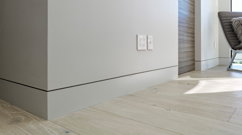 Recessed Baseboard Modern Bedroom San Francisco by Bekom Design Houzz