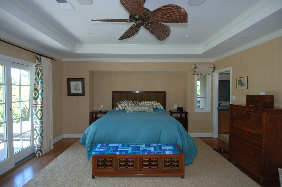 Photo of a contemporary bedroom in Charlotte.