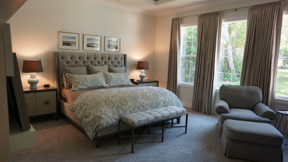 Elegant bedroom photo in Austin