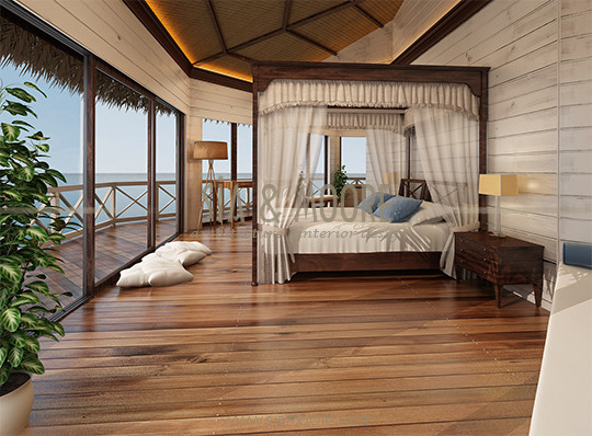 Lusail Bungalov - Beach Style - Bedroom - Other - by Sia Moore ...