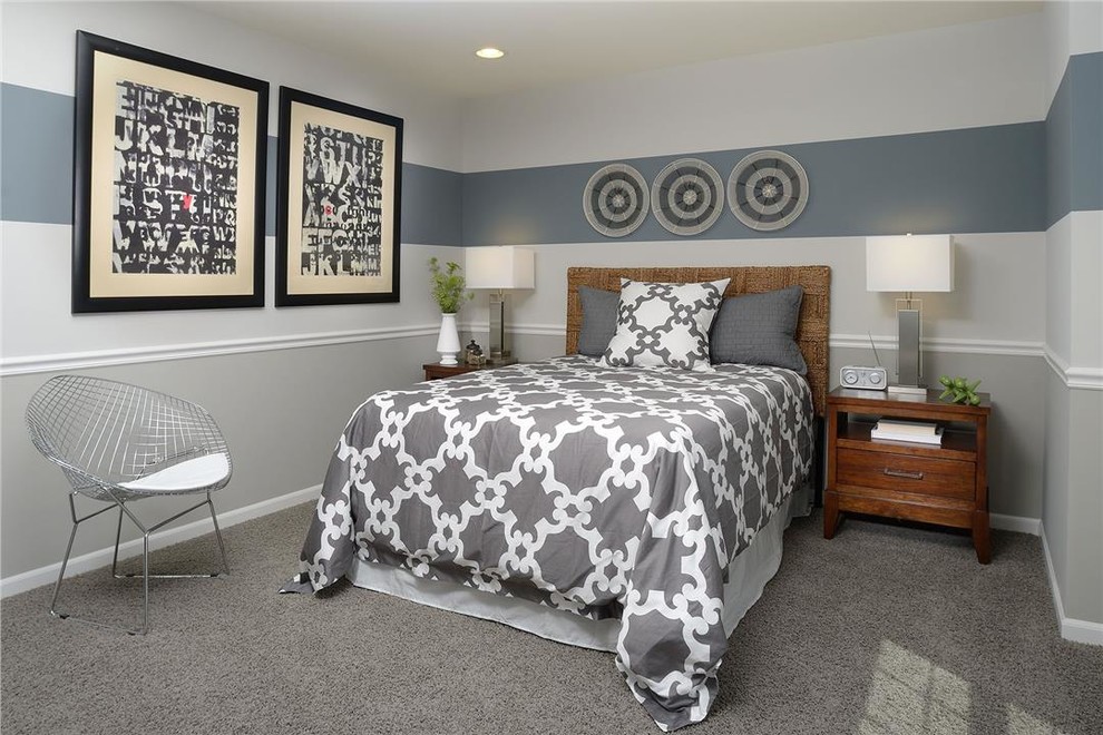 M/I Homes of Chicago Sagebrook Braeden Model Traditional Bedroom