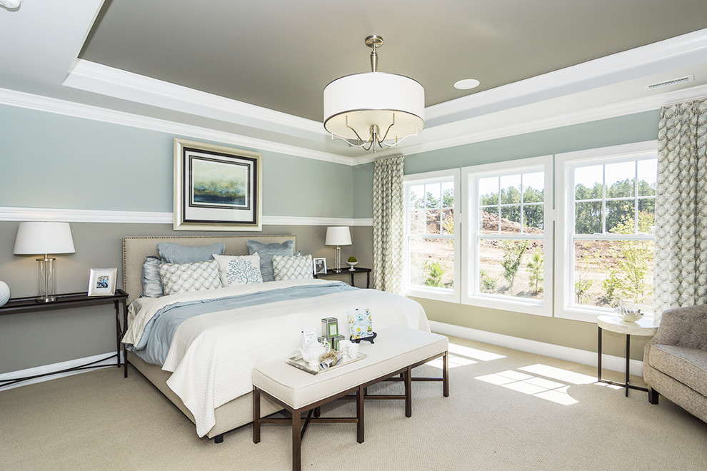 Inspiration for a timeless bedroom remodel in Raleigh