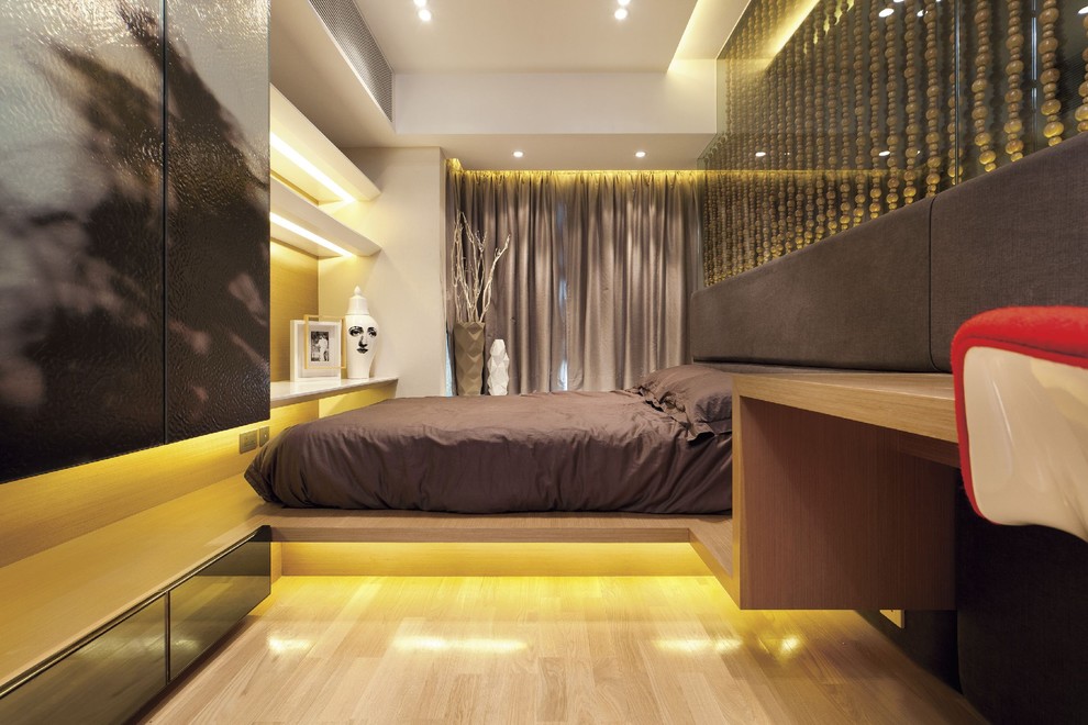 Modernes Schlafzimmer in Hongkong