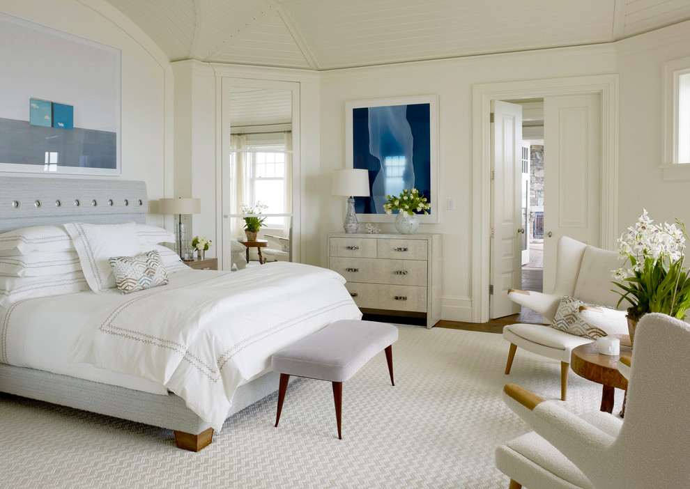 Inspiration for a classic bedroom in New York.