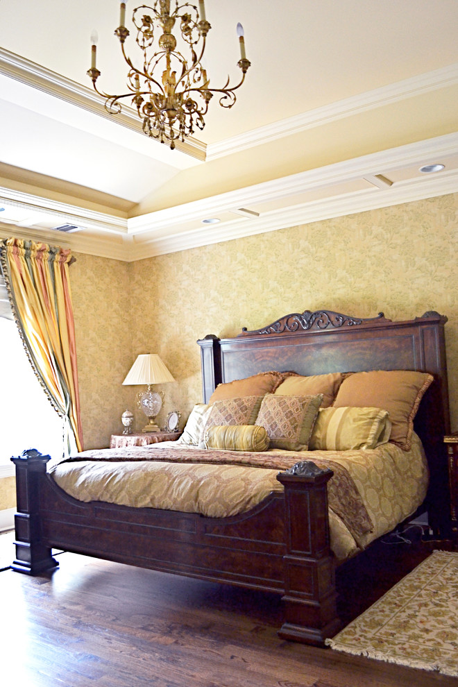 Ornate bedroom photo in New York