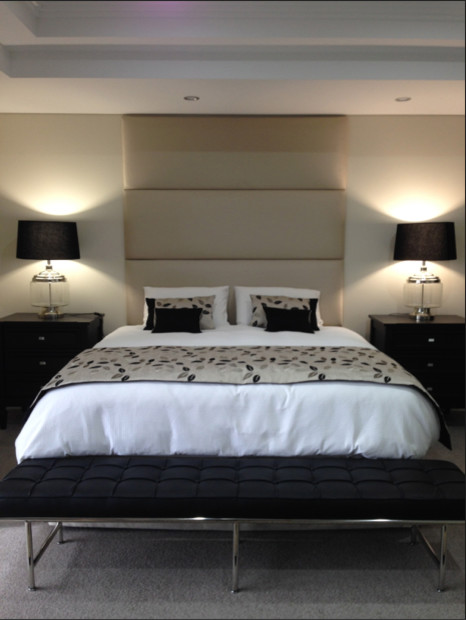 Design ideas for an expansive contemporary bedroom in Perth.