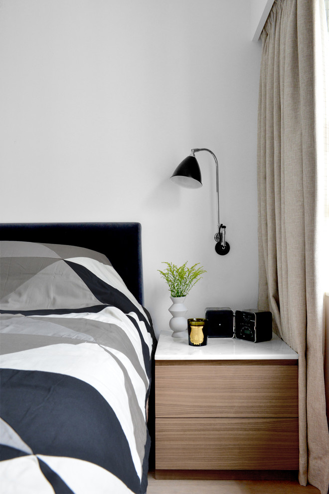 Design ideas for a scandi bedroom in Hong Kong.