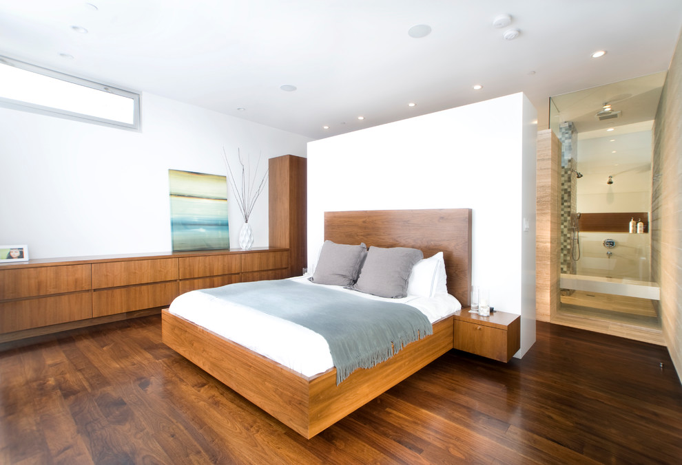 ロサンゼルスにあるコンテンポラリースタイルのおしゃれな寝室
