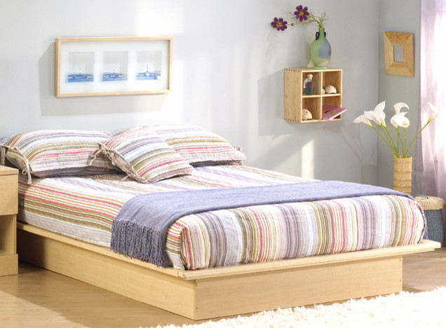 Bed frame with rounded corners outlet
