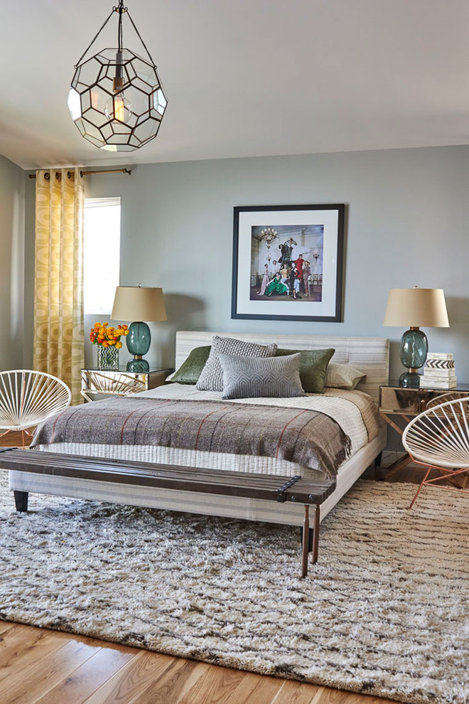 Trendy bedroom photo in Los Angeles