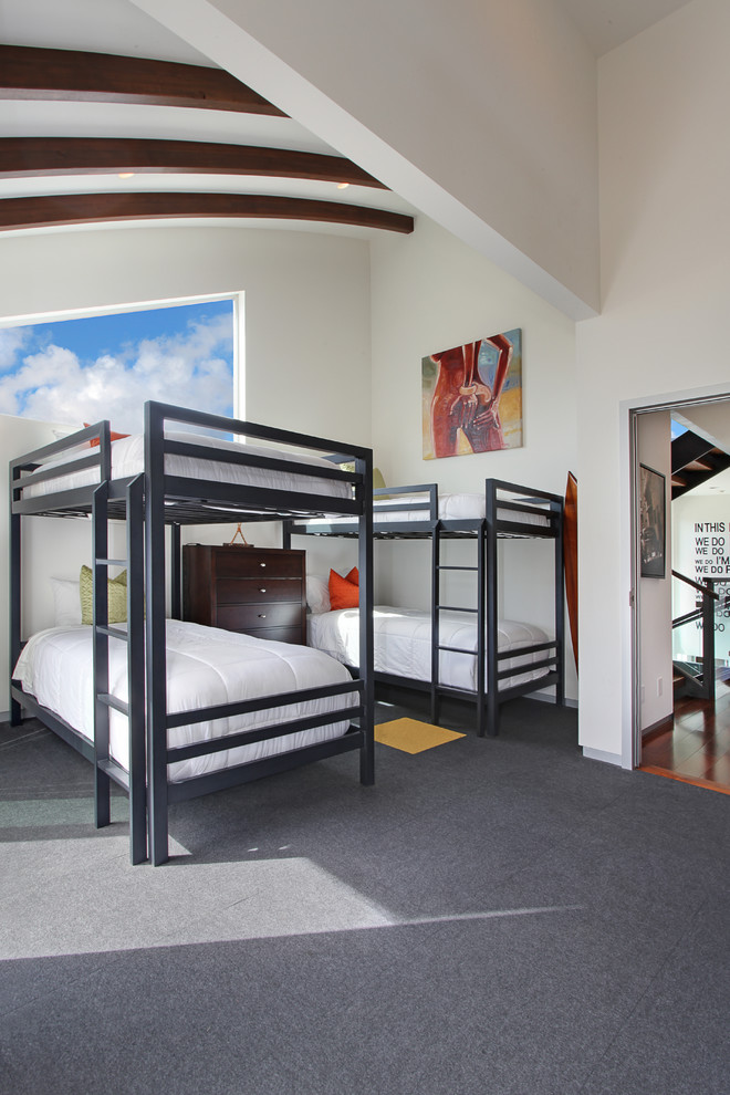 Свежая идея для дизайна: гостевая спальня (комната для гостей) в современном стиле - отличное фото интерьера