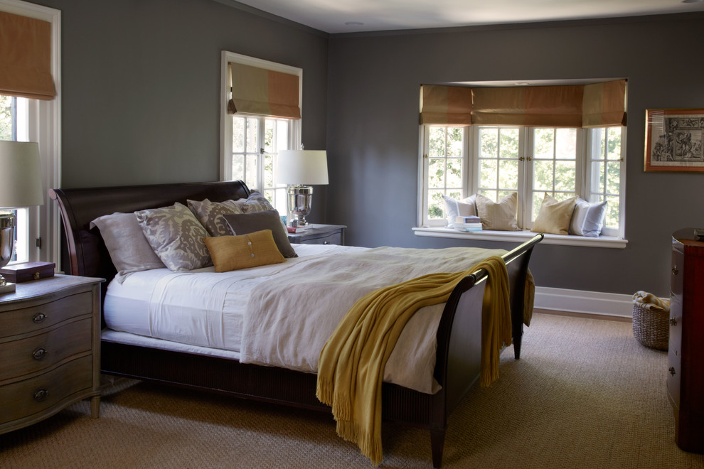 Elegant bedroom photo in Los Angeles