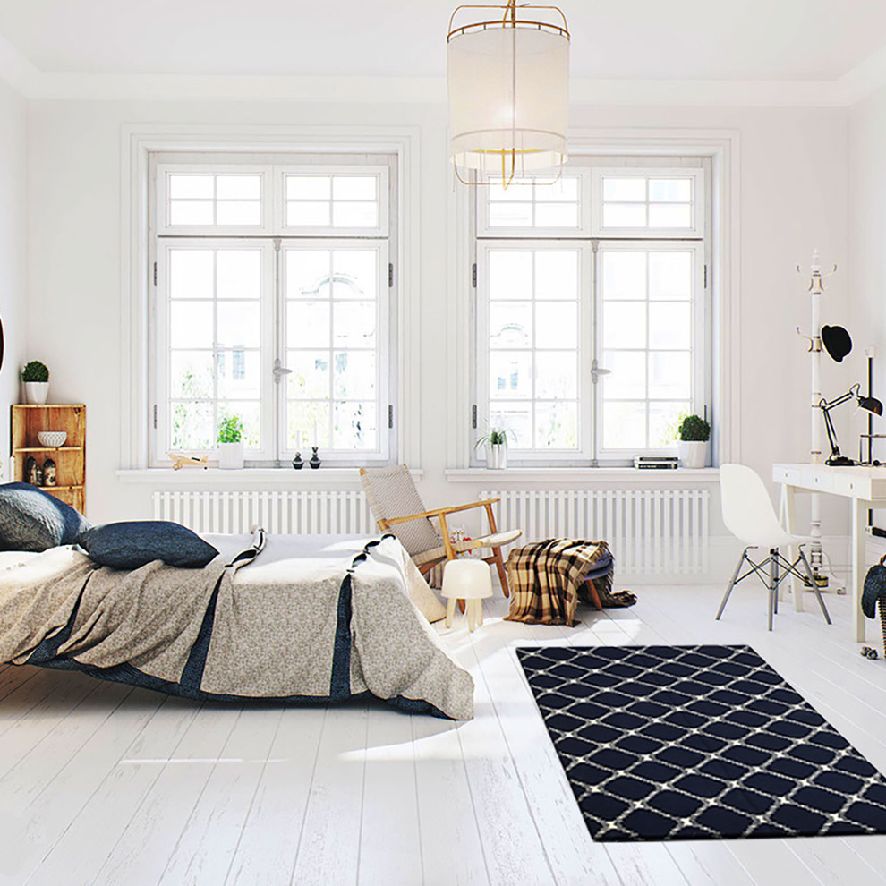 Photo of a scandinavian bedroom in Sydney.