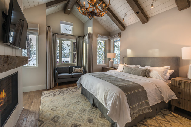 Martis Camp Modern Farmhouse - Rústico - Dormitorio - Sacramento - de