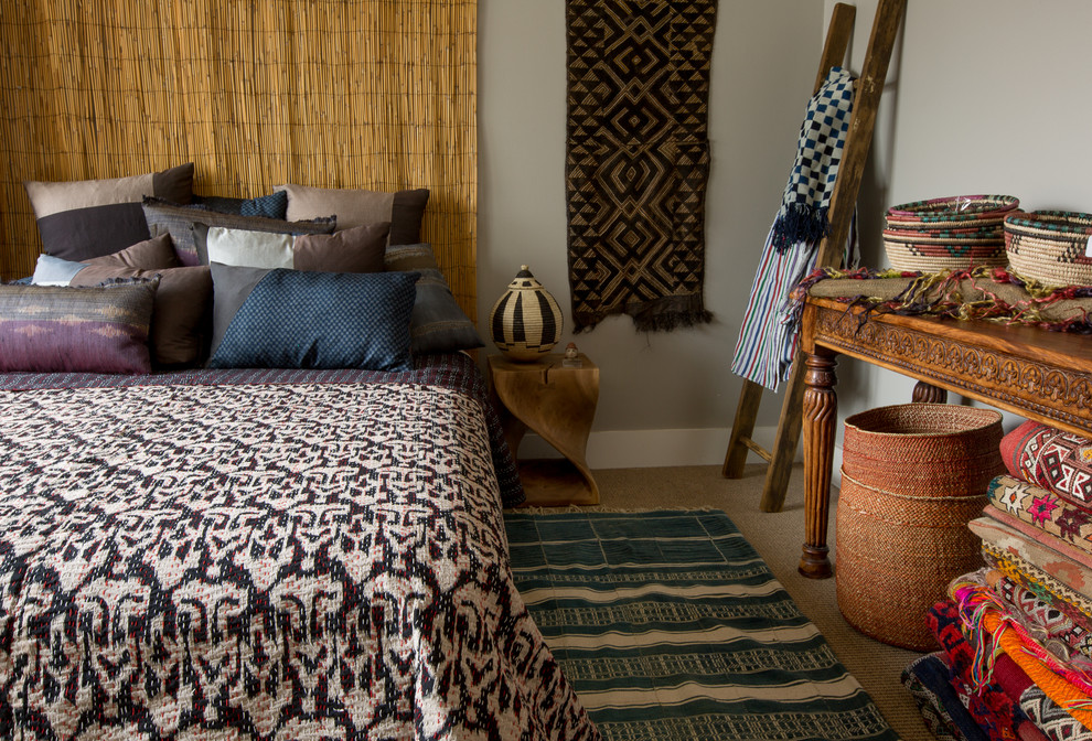 カンザスシティにあるアジアンスタイルのおしゃれな寝室のレイアウト