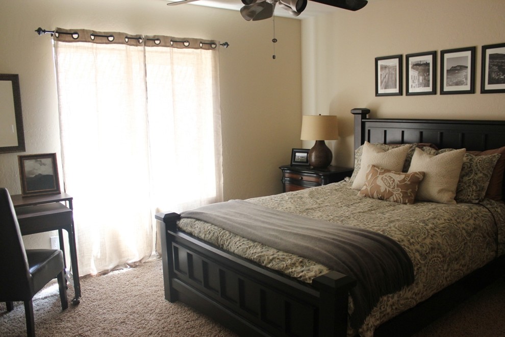Masculine Guest Bedroom - Traditional - Bedroom - Phoenix - by Designs ...