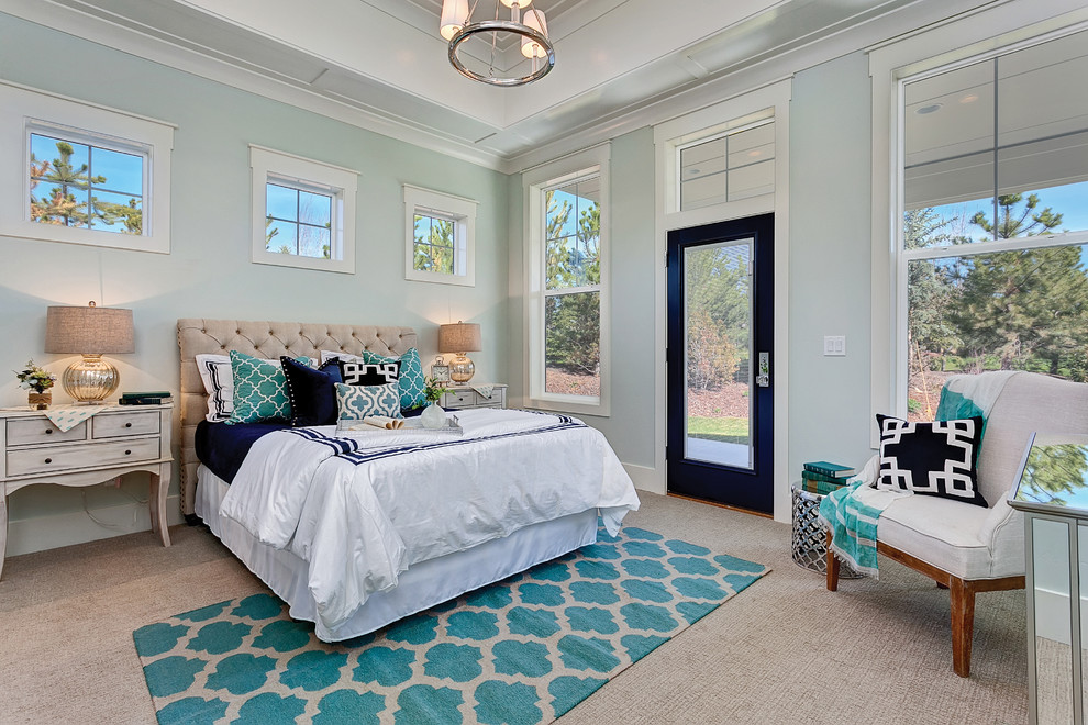 Transitional bedroom photo in Tampa