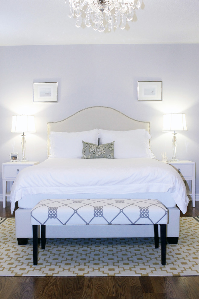 Example of a trendy bedroom design in Toronto